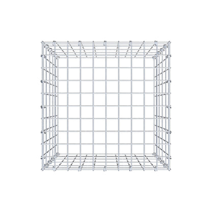 Gabbione aggiuntivo tipo 3 50 cm x 50 cm x 50 cm (L x H x P), maglia 5 cm x 10 cm, anello a C