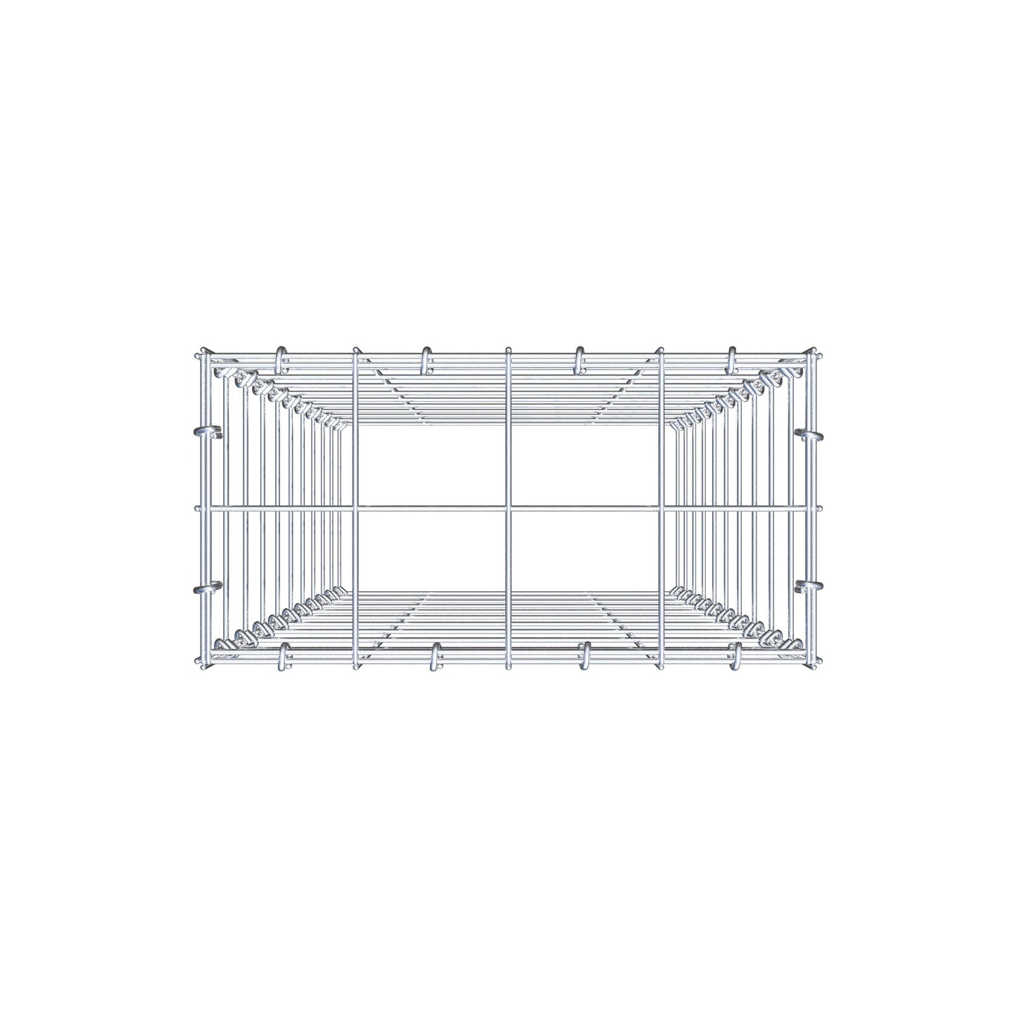 Fourche rapportée type 3 100 cm x 40 cm x 20 cm (L x H x P), mailles 10 cm x 10 cm, anneau C