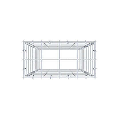 Fourche rapportée type 3 100 cm x 40 cm x 20 cm (L x H x P), mailles 10 cm x 10 cm, anneau C
