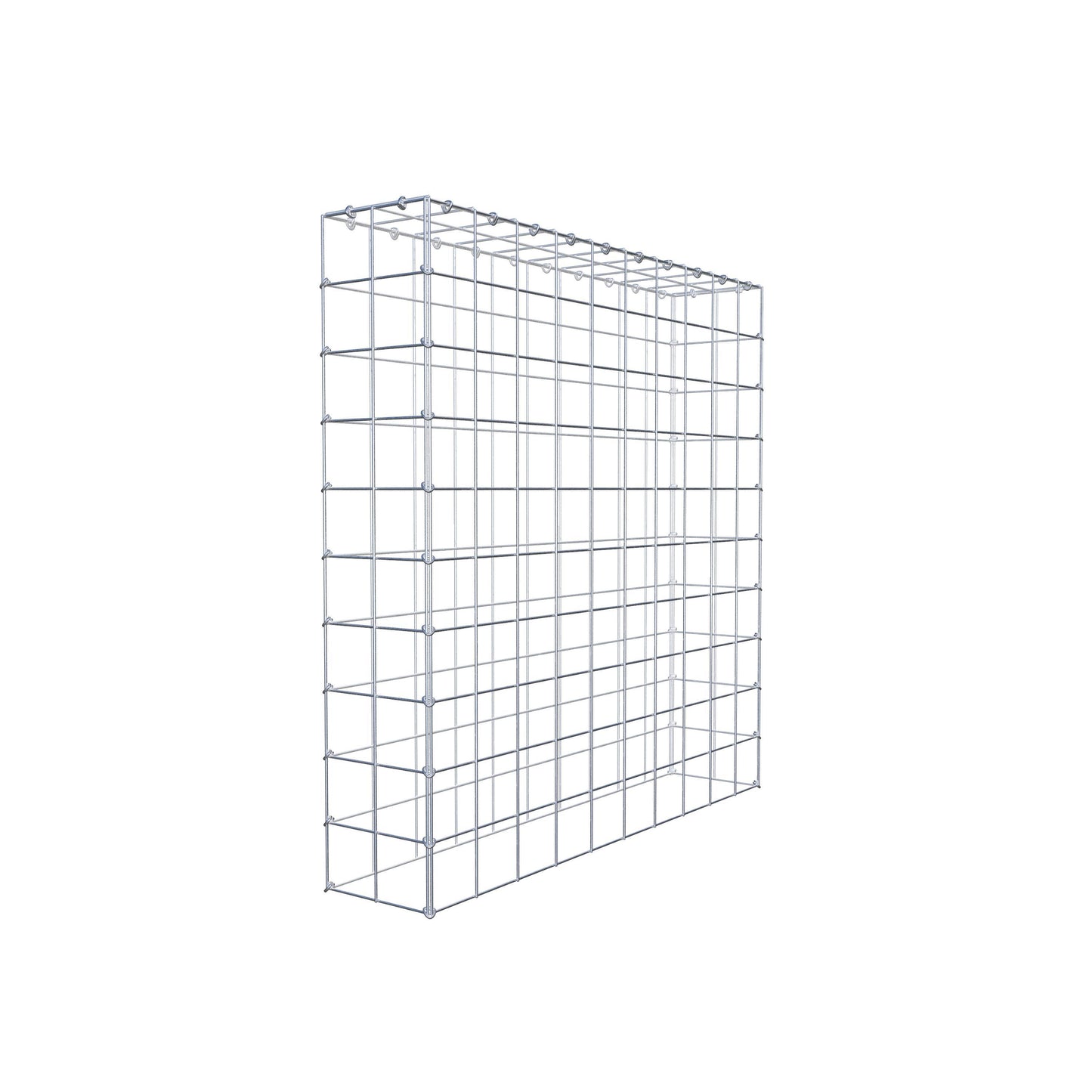 Gavión complementario de tipo 3 100 cm x 100 cm x 20 cm (L x A x P), malla 10 cm x 10 cm, anillo en C