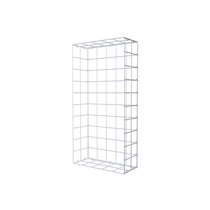 Type 2 oplegkorf 100 cm x 20 cm x 50 cm (L x H x D), maaswijdte 10 cm x 10 cm, C-ring