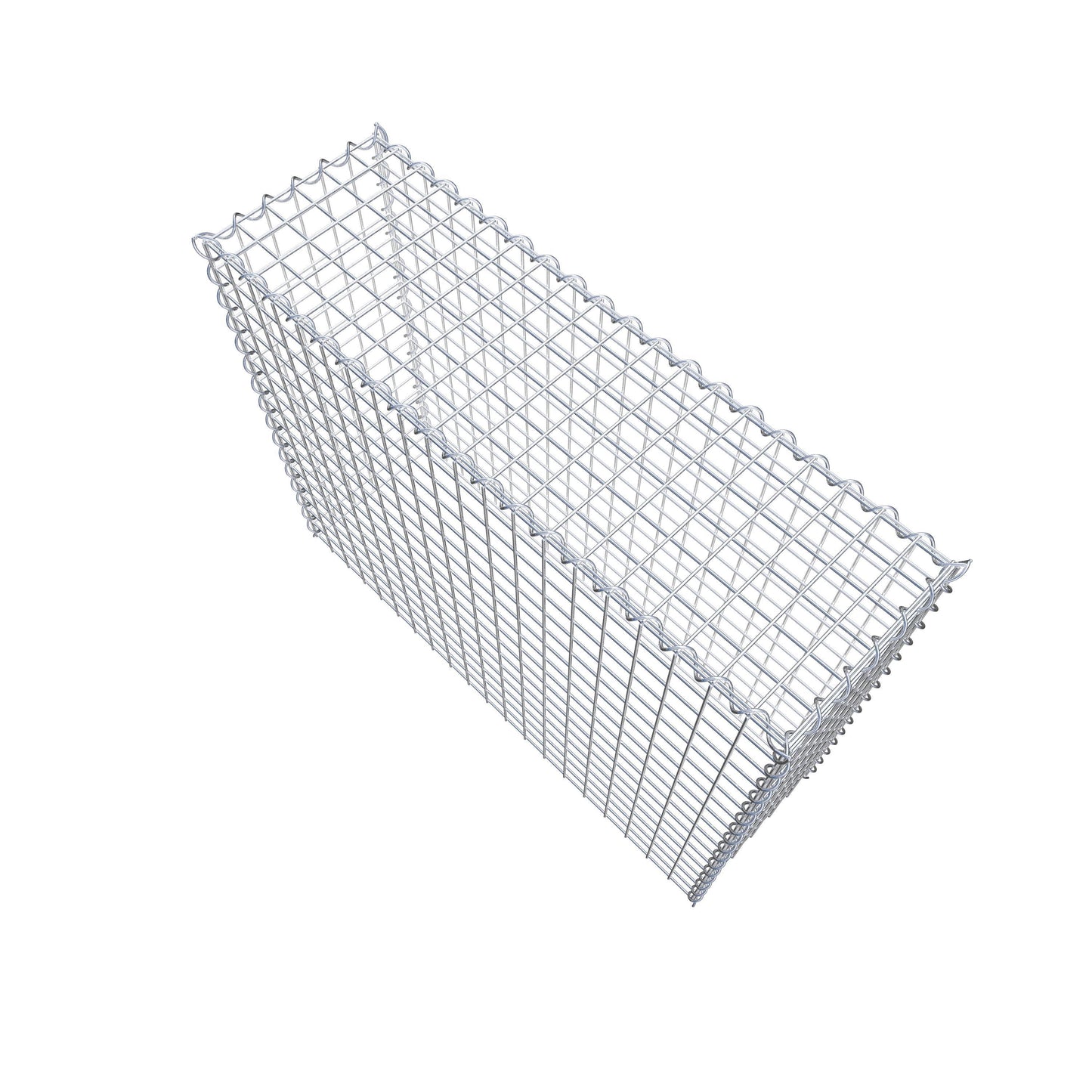 Gavión adulto tipo 3 100 cm x 80 cm x 30 cm (largo x alto x profundidad), tamaño de malla 5 cm x 5 cm, espiral