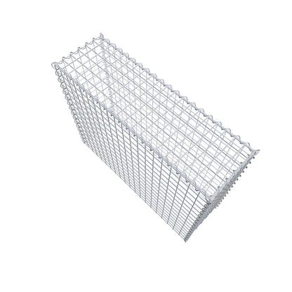 Gavión adulto tipo 3 100 cm x 80 cm x 30 cm (largo x alto x profundidad), tamaño de malla 5 cm x 5 cm, espiral