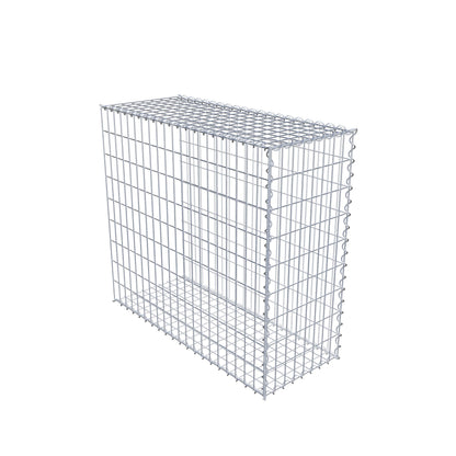 Gabion rapporté type 2 100 cm x 90 cm x 40 cm (L x H x P), mailles 5 cm x 10 cm, spirale