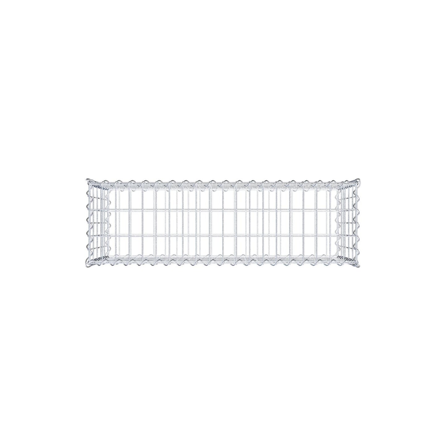 Lot de 2 gabions 100 cm x 50 cm x 30 cm (L x H x P), mailles 5 x 10 cm, spirale
