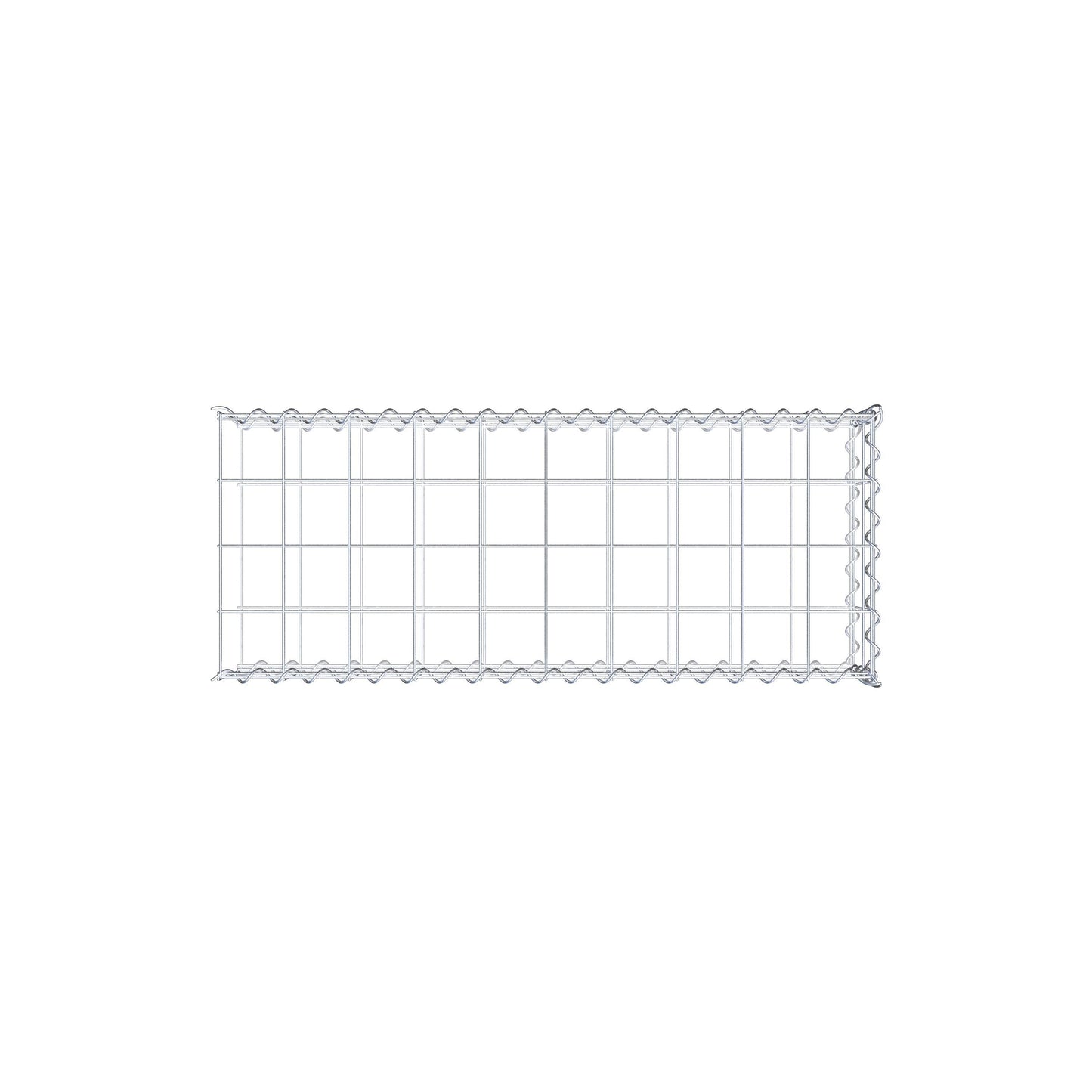 Anbaugabione Typ 2 100 cm x 20 cm x 40 cm (L x H x T), Maschenweite 10 cm x 10 cm, Spirale