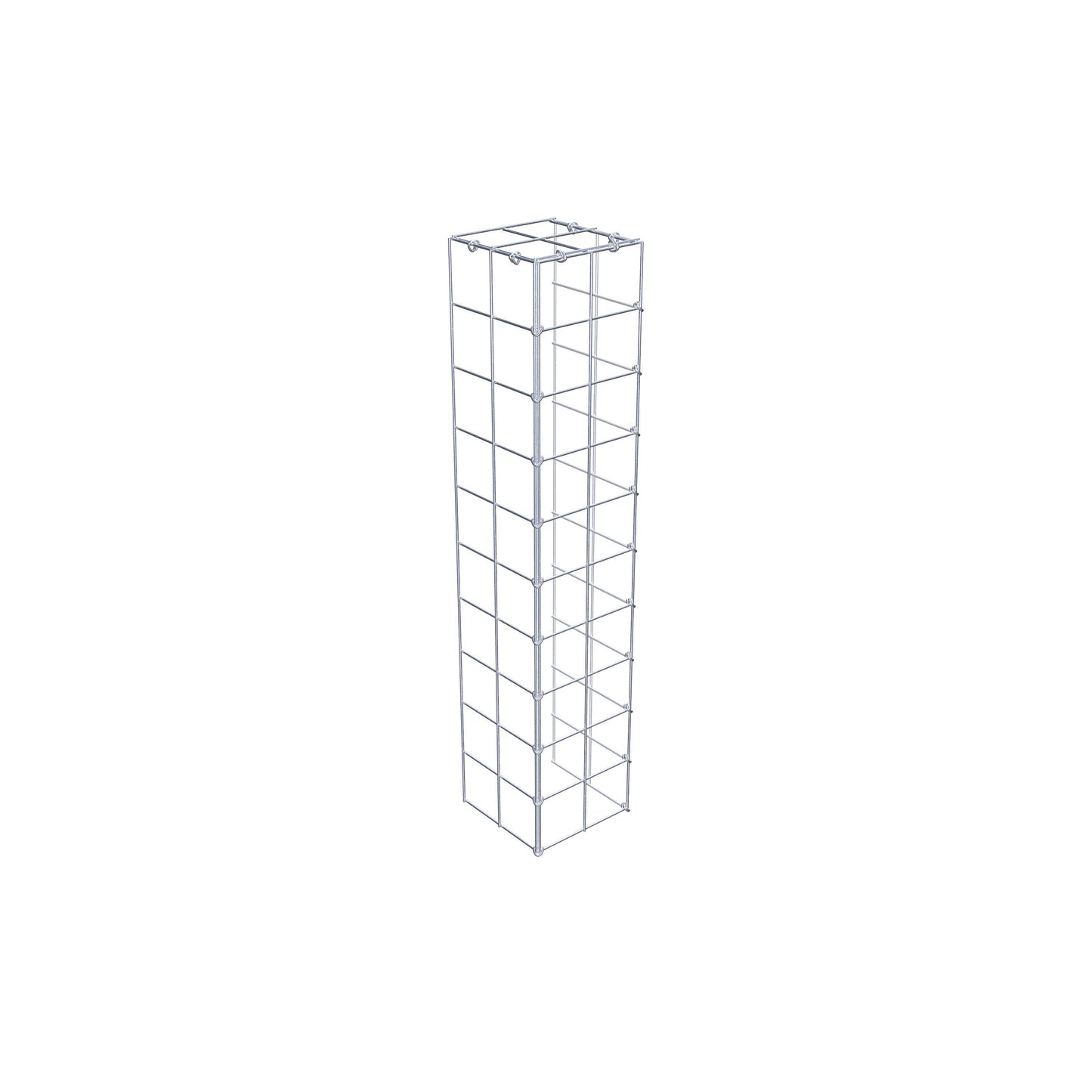 Gavión complementario de tipo 4 100 cm x 20 cm x 20 cm (L x A x P), malla 10 cm x 10 cm, anillo en C