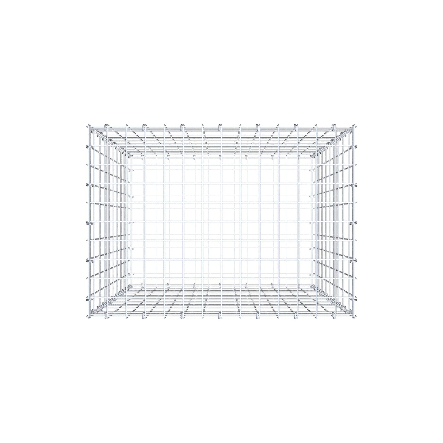 Gabione 100 cm x 70 cm x 50 cm (L x H x T), Maschenweite 5 cm x 10 cm, C-Ring