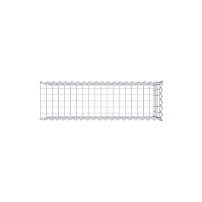 Påväxt gabion typ 4 100 cm x 50 cm x 30 cm (L x H x D), maskstorlek 5 cm x 10 cm, spiral