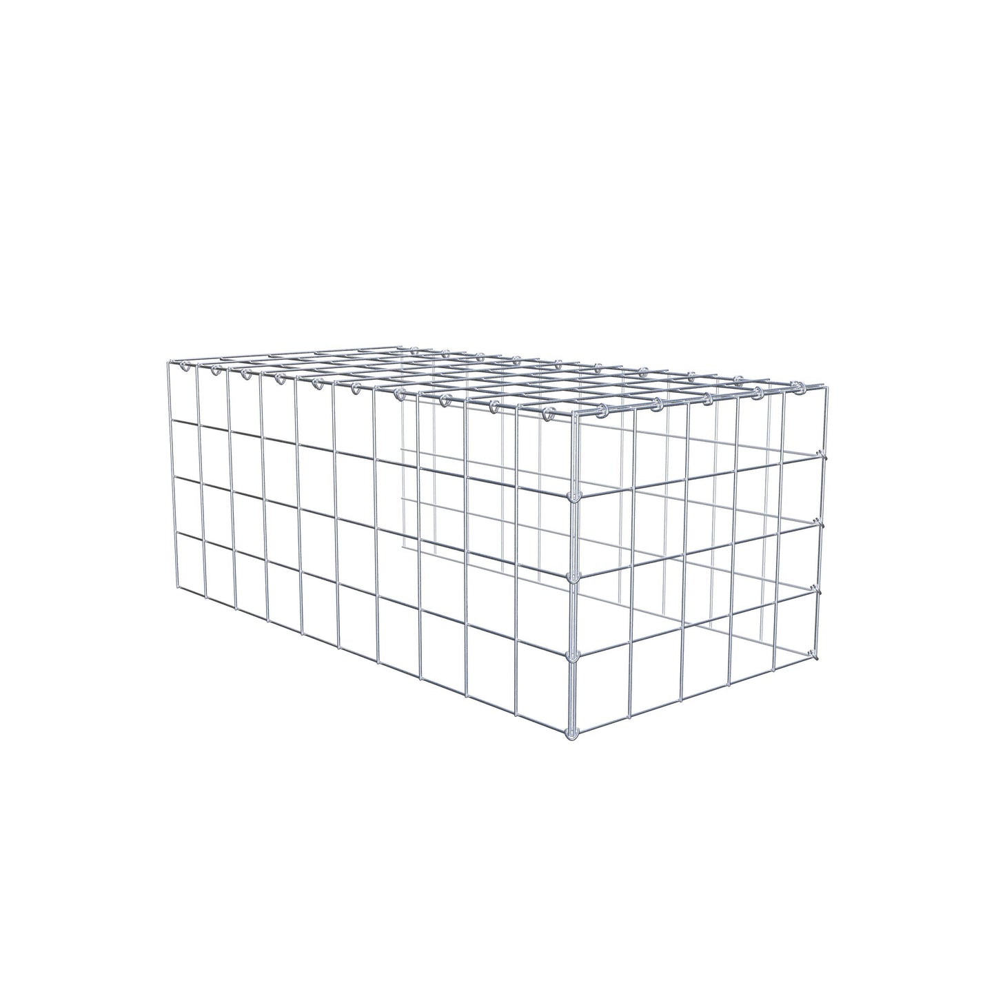 Fourche rapportée type 4 100 cm x 40 cm x 50 cm (L x H x P), mailles 10 cm x 10 cm, anneau C