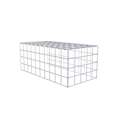 Fourche rapportée type 4 100 cm x 40 cm x 50 cm (L x H x P), mailles 10 cm x 10 cm, anneau C