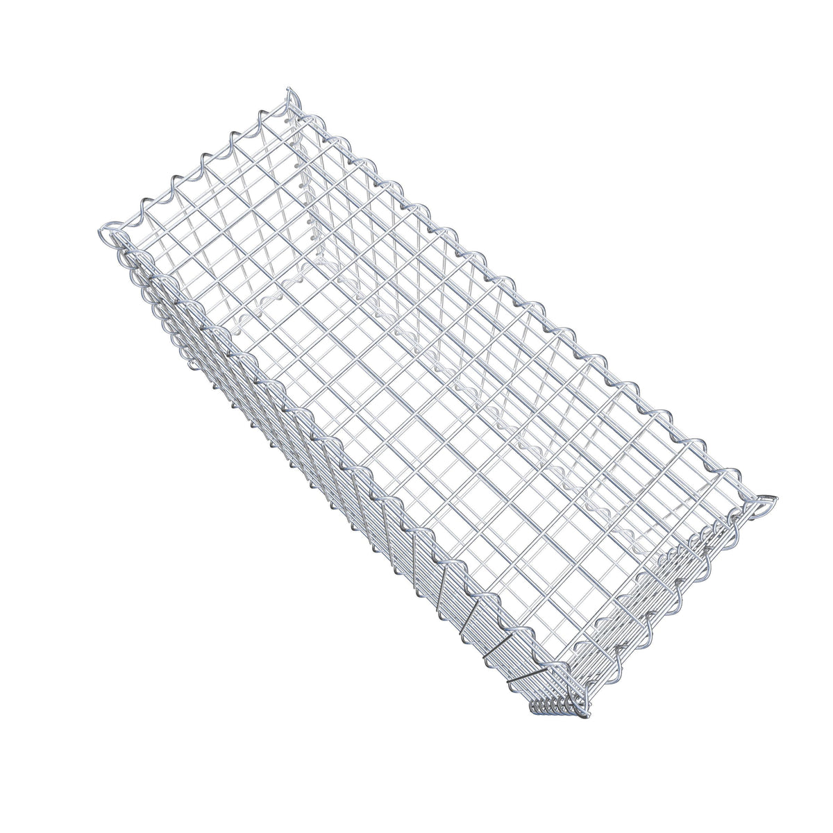 Gabion 80 cm x 40 cm x 30 cm (L x H x P), mailles 5 cm x 5 cm, spirale