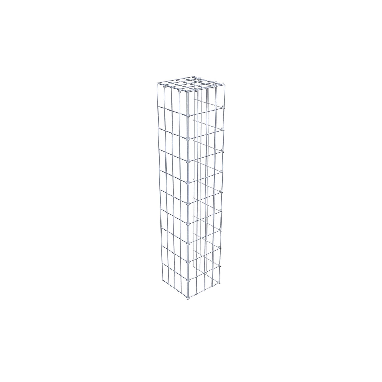 Gavión adicional tipo 4 100 cm x 20 cm x 20 cm (L x A x P), malla 5 cm x 10 cm, anillo en C