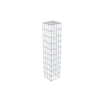 Gavión adicional tipo 4 100 cm x 20 cm x 20 cm (L x A x P), malla 5 cm x 10 cm, anillo en C