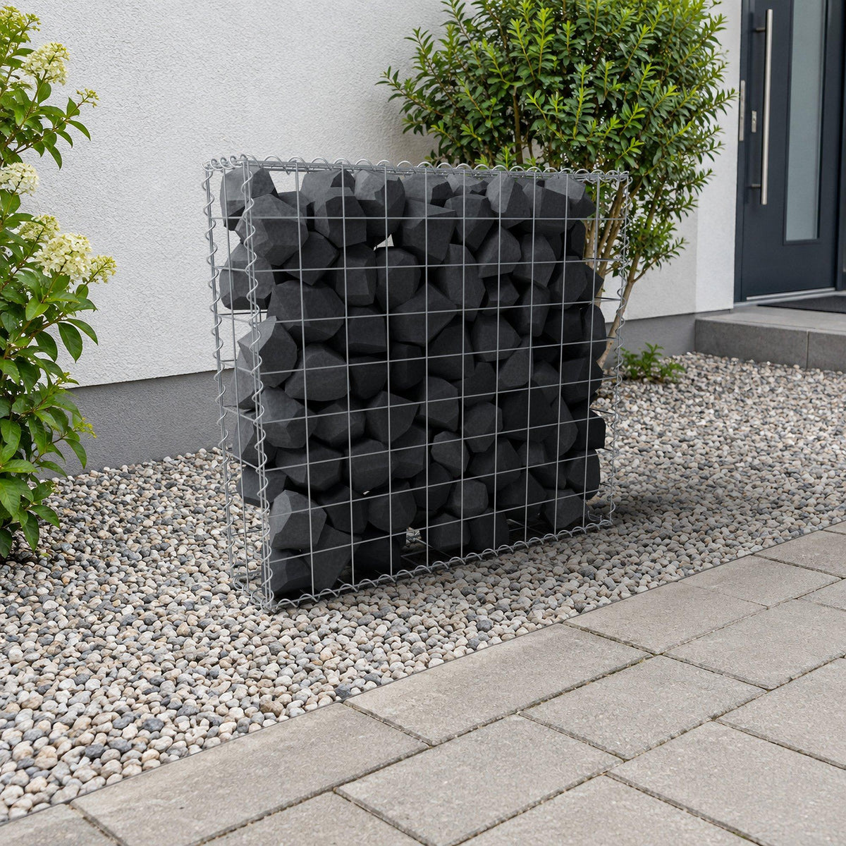 Gabione 100 cm x 90 cm x 20 cm (L x H x T), Maschenweite 10 cm x 10 cm, Spirale