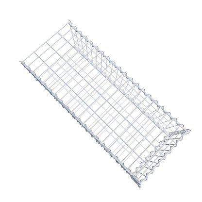 Gavión adulto tipo 2 100 cm x 30 cm x 40 cm (largo x alto x profundidad), tamaño de malla 5 cm x 10 cm, espiral