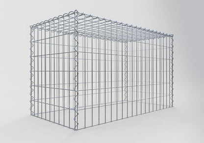 Anbaugabione Typ 3 100 cm x 60 cm x 50 cm (L x H x T), Maschenweite 5 cm x 10 cm, Spirale