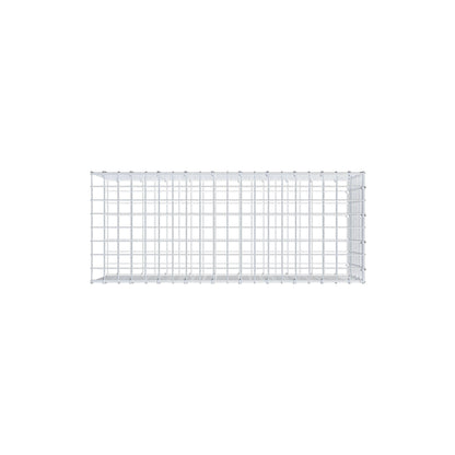 Gavión complementario de tipo 2 100 cm x 40 cm x 40 cm (largo x alto x fondo), malla 5 cm x 5 cm, anillo en C