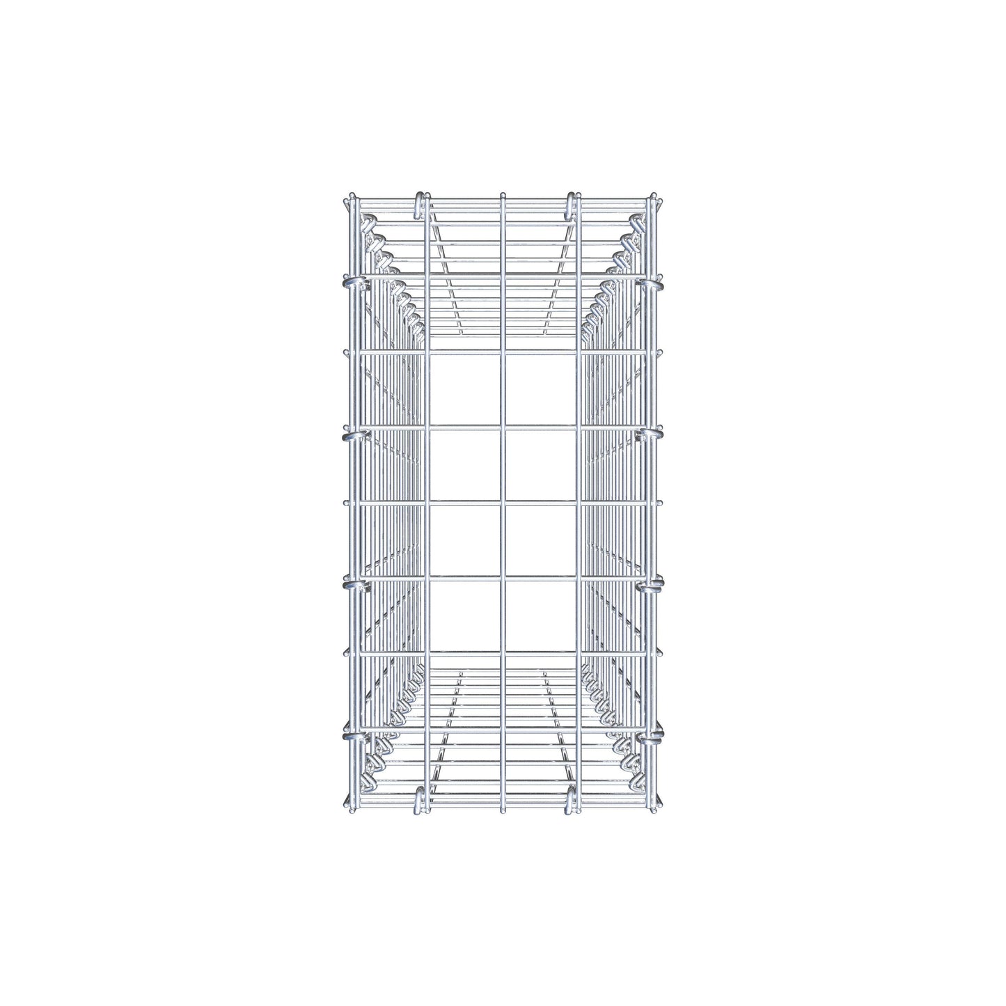Gabbione aggiuntivo di tipo 3 100 cm x 20 cm x 40 cm (L x H x P), maglia 5 cm x 10 cm, anello a C