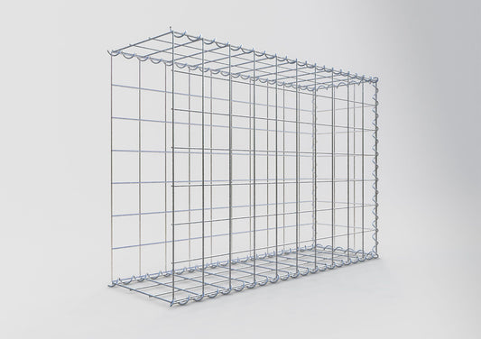 Udvokset gabion type 2 100 cm x 70 cm x 30 cm (L x H x D), maskestørrelse 10 cm x 10 cm, spiral