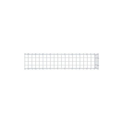 Gavión complementario de tipo 4 100 cm x 30 cm x 20 cm (L x A x P), malla 5 cm x 10 cm, anillo en C