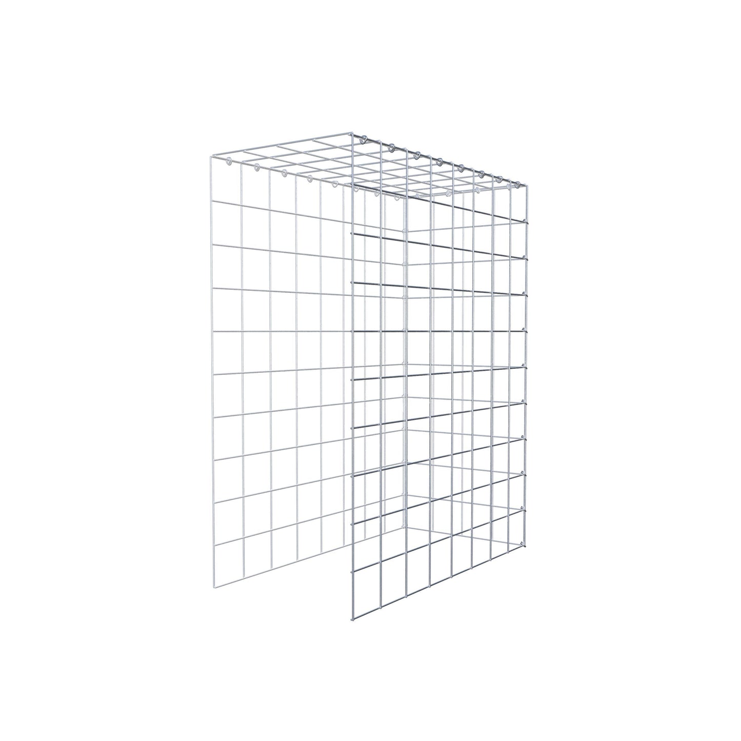 Gabbione aggiuntivo tipo 4 100 cm x 80 cm x 40 cm (L x H x P), maglia 10 cm x 10 cm, anello a C