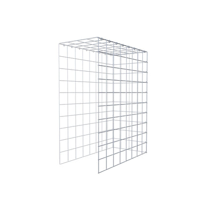 Gabbione aggiuntivo tipo 4 100 cm x 80 cm x 40 cm (L x H x P), maglia 10 cm x 10 cm, anello a C