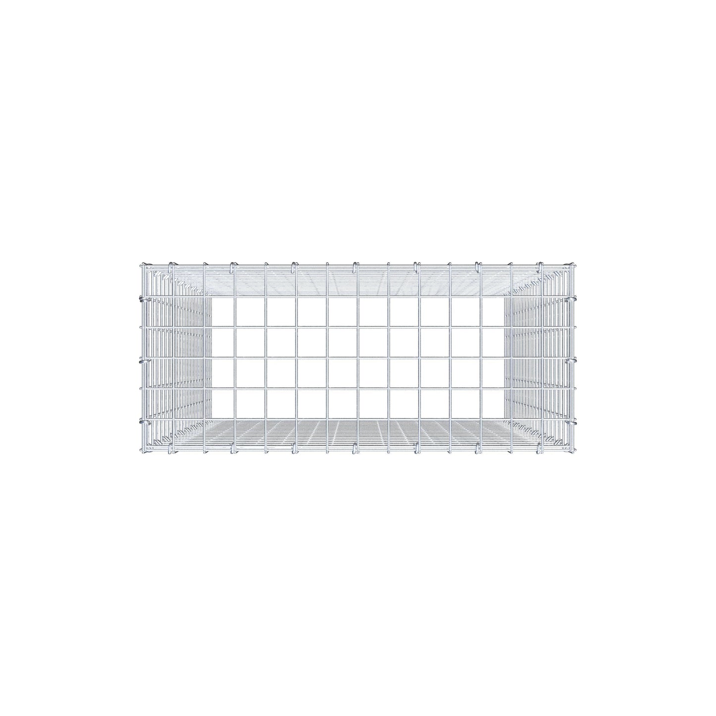 Gabbione aggiuntivo di tipo 3 100 cm x 70 cm x 30 cm (L x H x P), maglia 5 cm x 5 cm, anello a C