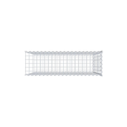 Gabion rapporté type 2 100 cm x 90 cm x 30 cm (L x H x P), mailles 5 cm x 10 cm, spirale