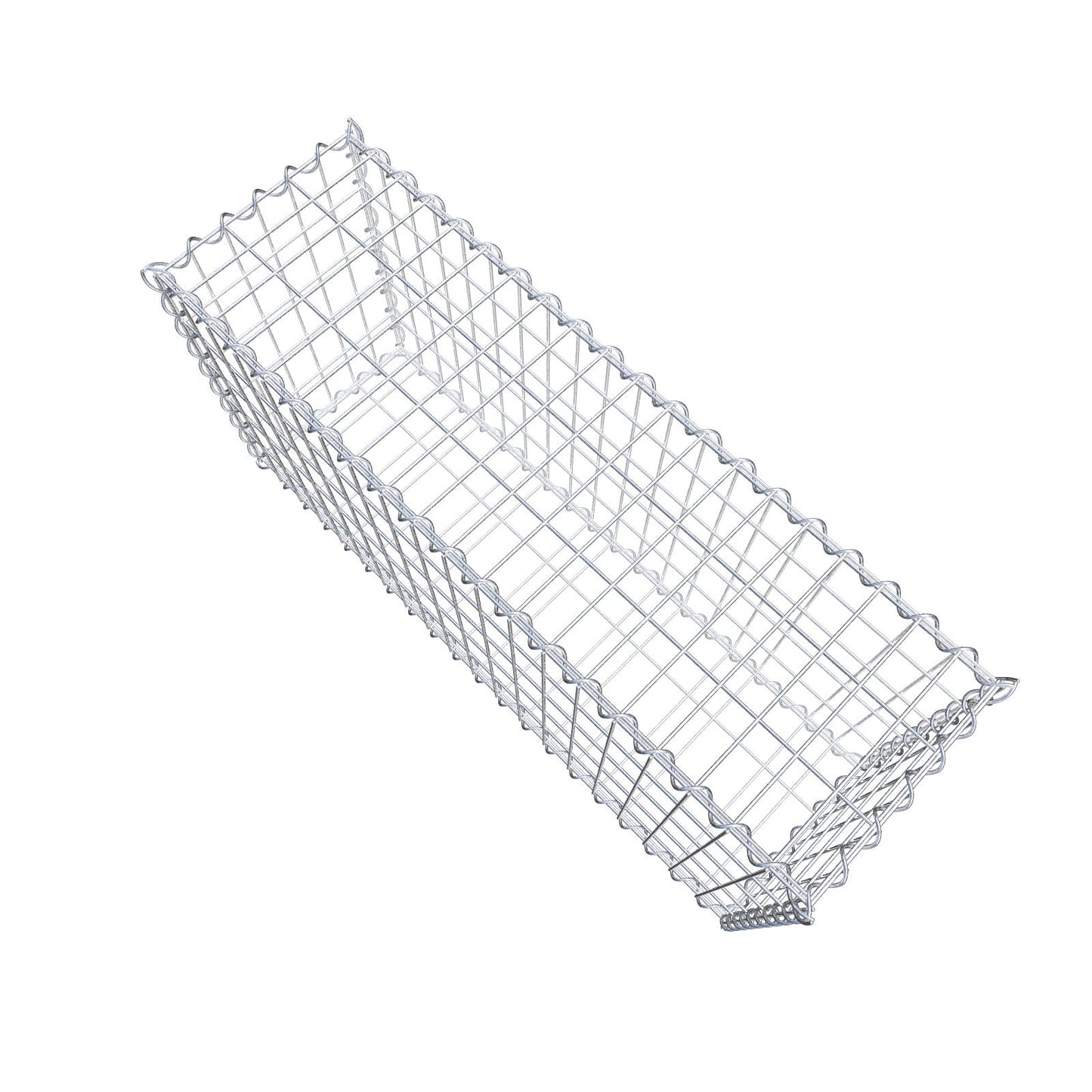Lot de 2 gabions 100 cm x 50 cm x 30 cm (L x H x P), mailles 5 x 10 cm, spirale