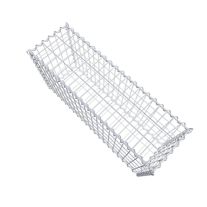 Lot de 2 gabions 100 cm x 50 cm x 30 cm (L x H x P), mailles 5 x 10 cm, spirale