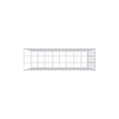Gabbione fissabile tipo 2 100 cm x 90 cm x 30 cm (L x H x P), maglia 10 cm x 10 cm, anello a C