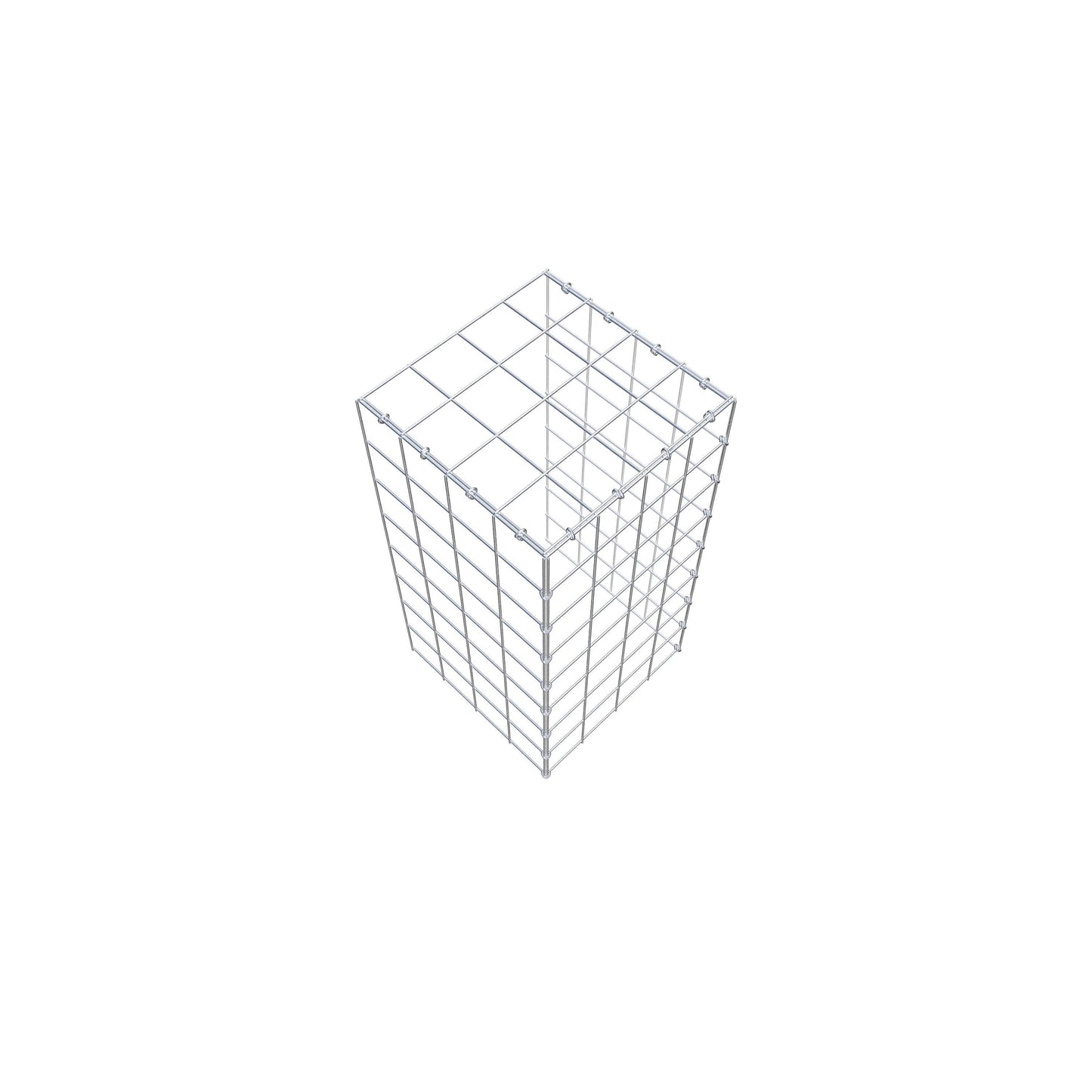 Monteret gabion type 4 80 cm x 40 cm x 40 cm (L x H x D), maskestørrelse 10 cm x 10 cm, C-ring