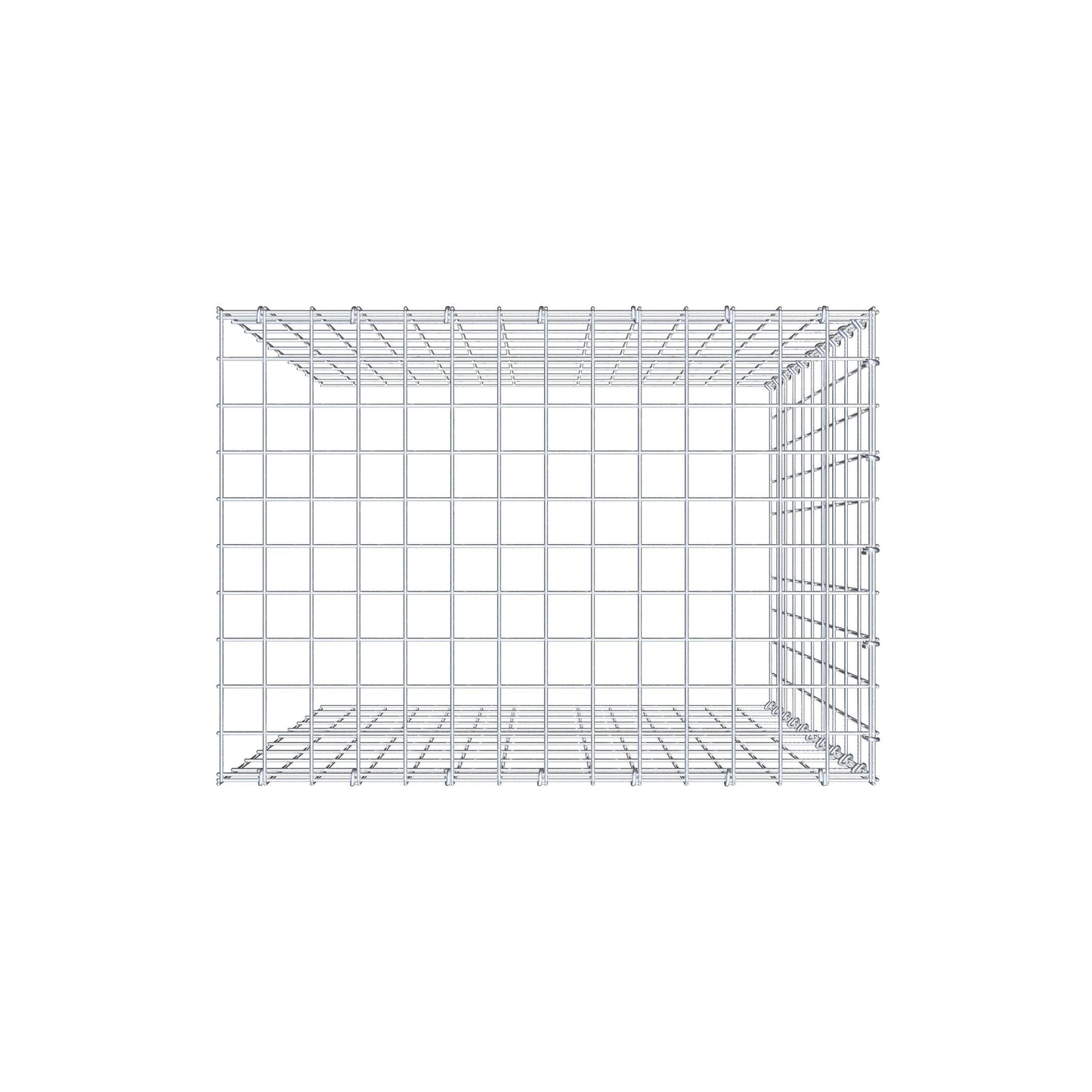 Fourche rapportée type 4 100 cm x 70 cm x 50 cm (L x H x P), mailles 5 cm x 10 cm, anneau C