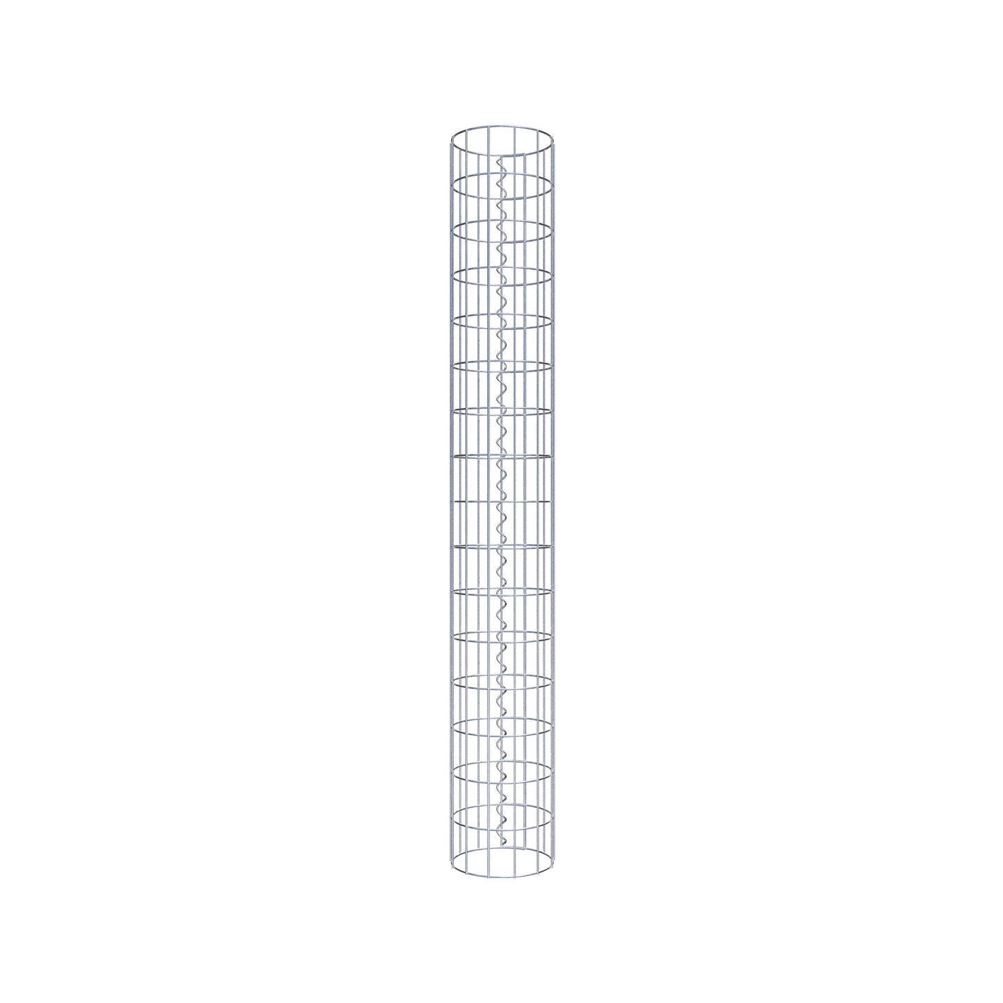 Gabionensäule rund 22 cm Durchmesser, 160 cm Höhe, Maschenweite 5 cm x 10 cm