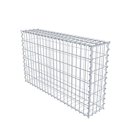 Sats med 2 gabioner 100 cm x 60 cm x 20 cm (L x H x D), maskstorlek 5 x 10 cm, spiral