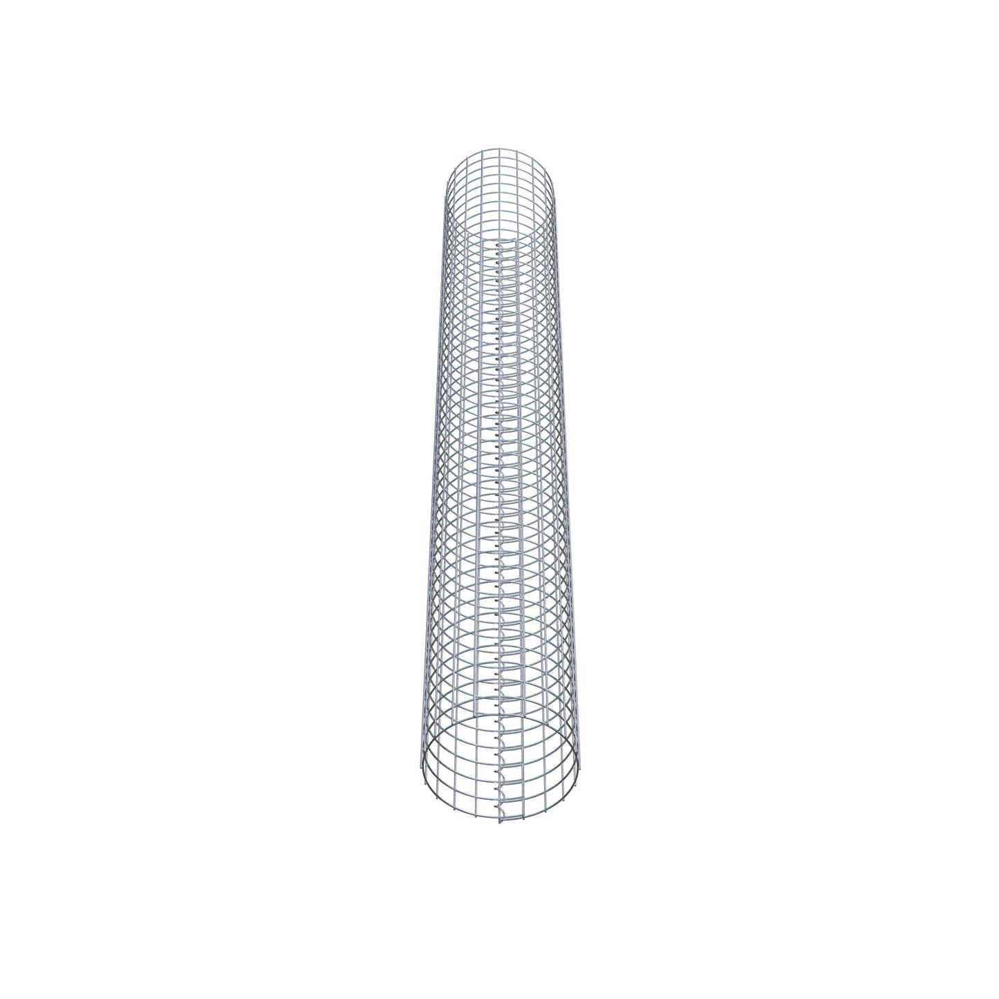 Columna de gaviones redonda 32 cm de diámetro, 230 cm de altura, malla 5 cm x 5 cm