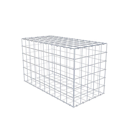 Gabion 100 cm x 60 cm x 50 cm (L x H x D), mesh size 10 x 10 cm, spiral ring