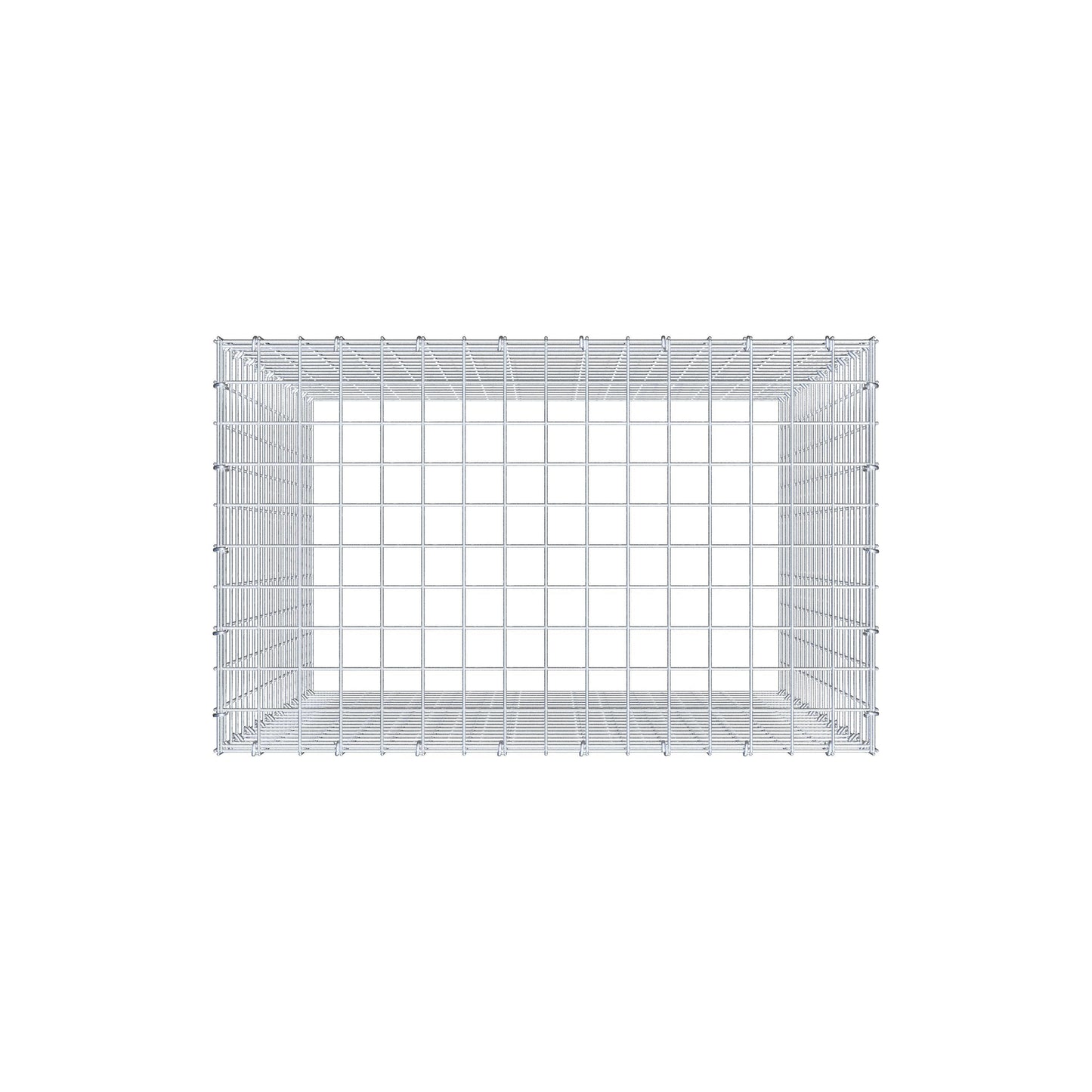 Anbaugabione Typ 3 100 cm x 80 cm x 50 cm (L x H x T), Maschenweite 5 cm x 5 cm, C-Ring
