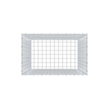 Anbaugabione Typ 3 100 cm x 80 cm x 50 cm (L x H x T), Maschenweite 5 cm x 5 cm, C-Ring