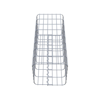 Gabionensäule eckig 32 cm x 32 cm, 80 cm Höhe, MW 5 cm x 10 cm