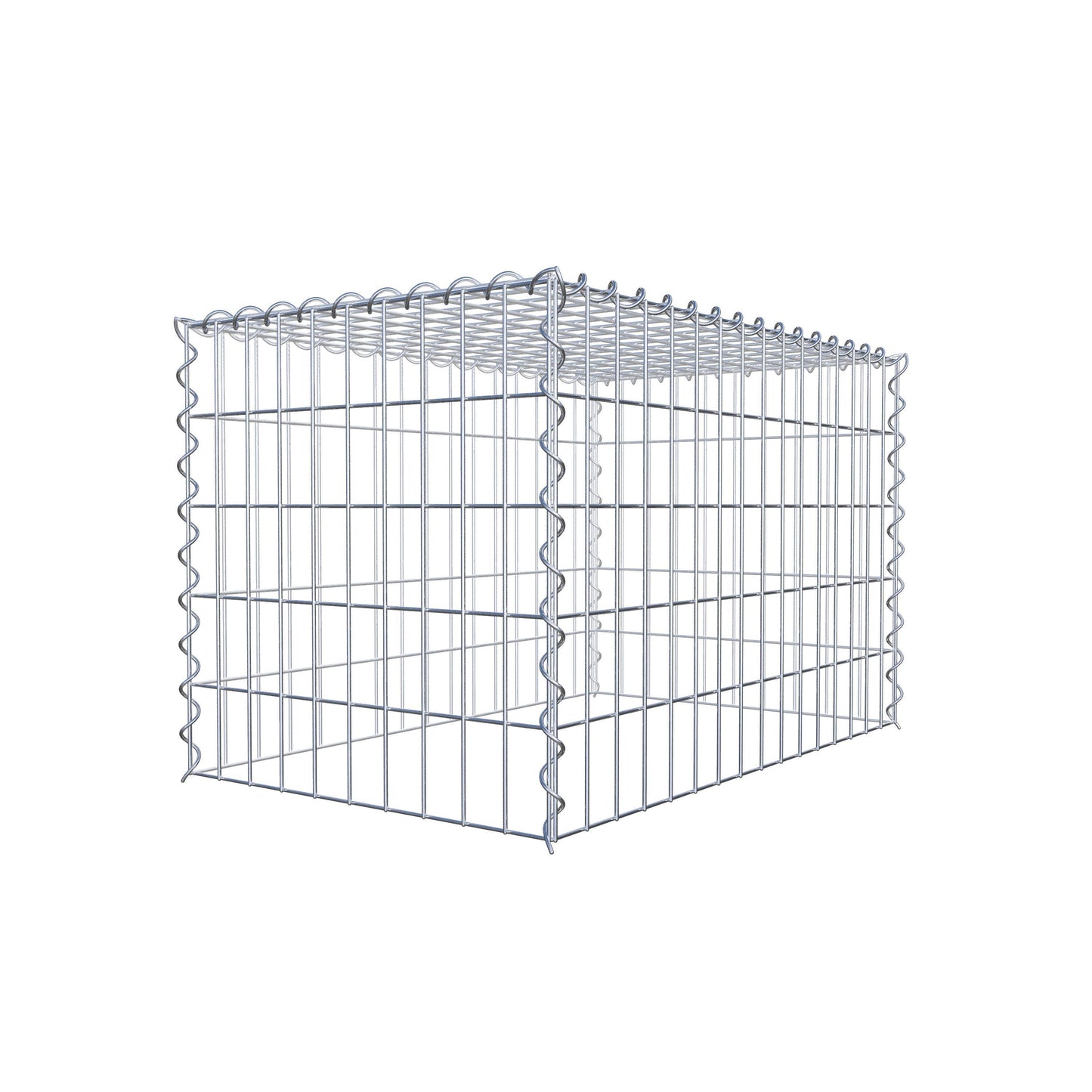 Anbaugabione Typ 3 80 cm x 50 cm x 50 cm (L x H x T), Maschenweite 5 cm x 10 cm, Spirale