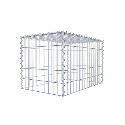 Anbaugabione Typ 3 80 cm x 50 cm x 50 cm (L x H x T), Maschenweite 5 cm x 10 cm, Spirale