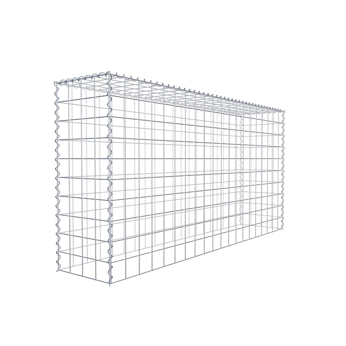 Anbaugabione Typ 3 200 cm x 100 cm x 40 cm (L x H x T), Maschenweite 10 cm x 10 cm, Spirale