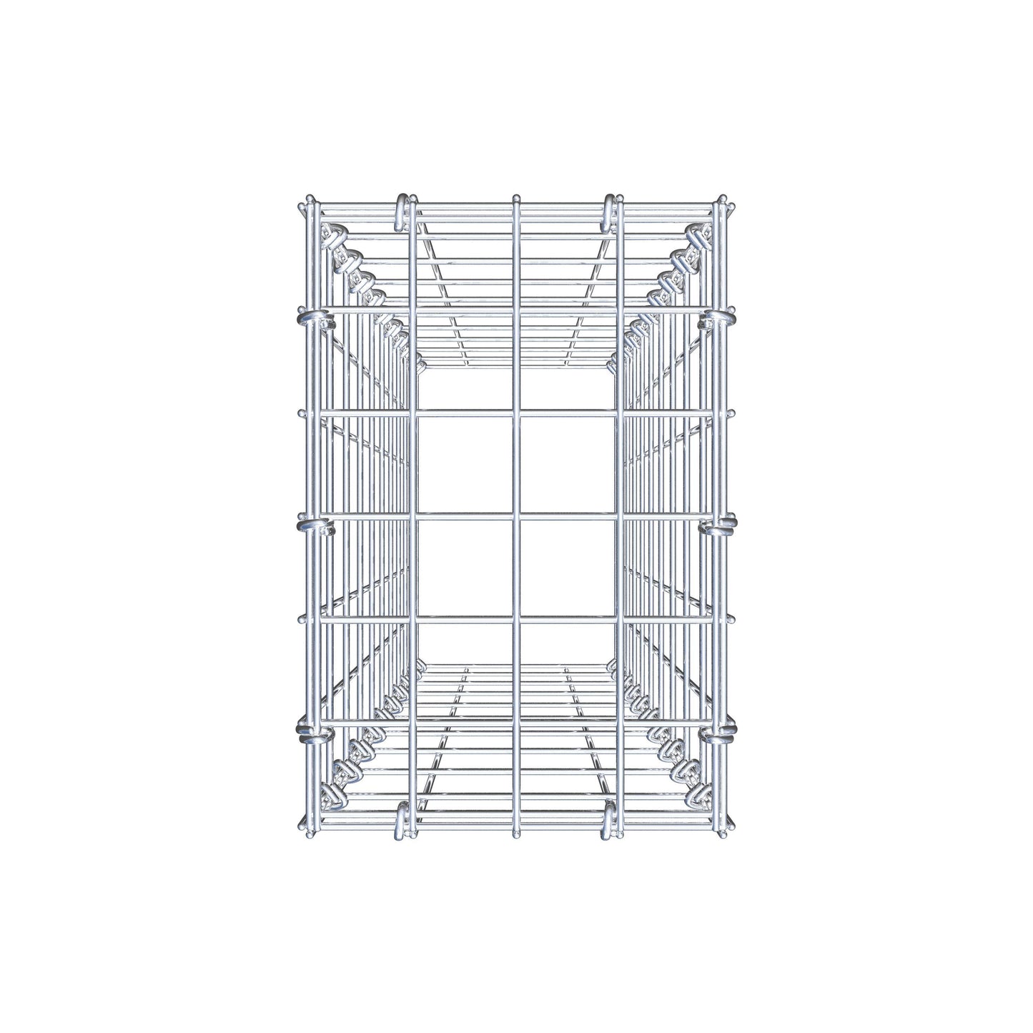 Anbaugabione Typ 3 100 cm x 20 cm x 30 cm (L x H x T), Maschenweite 5 cm x 10 cm, C-Ring