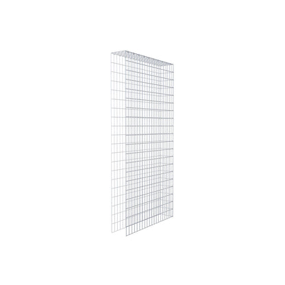 Opbouw schanskorf type 4 200 cm x 100 cm x 20 cm (L x H x D), maaswijdte 5 cm x 10 cm, C-ring