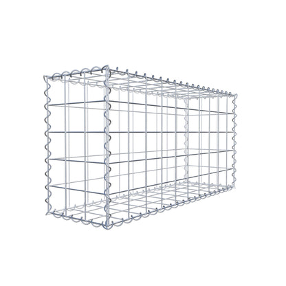 Lot de 2 gabions 100 cm x 50 cm x 30 cm (L x H x P), mailles 10 x 10 cm, spirale