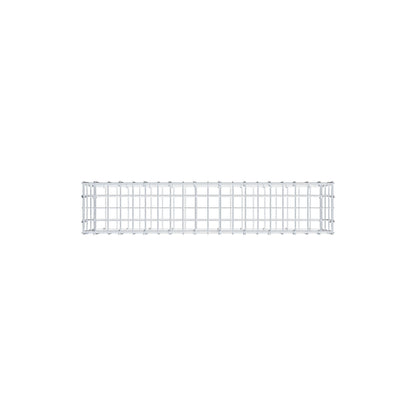 Gabion 100 cm x 30 cm x 20 cm (L x H x P), mailles 5 cm x 10 cm, anneau en C