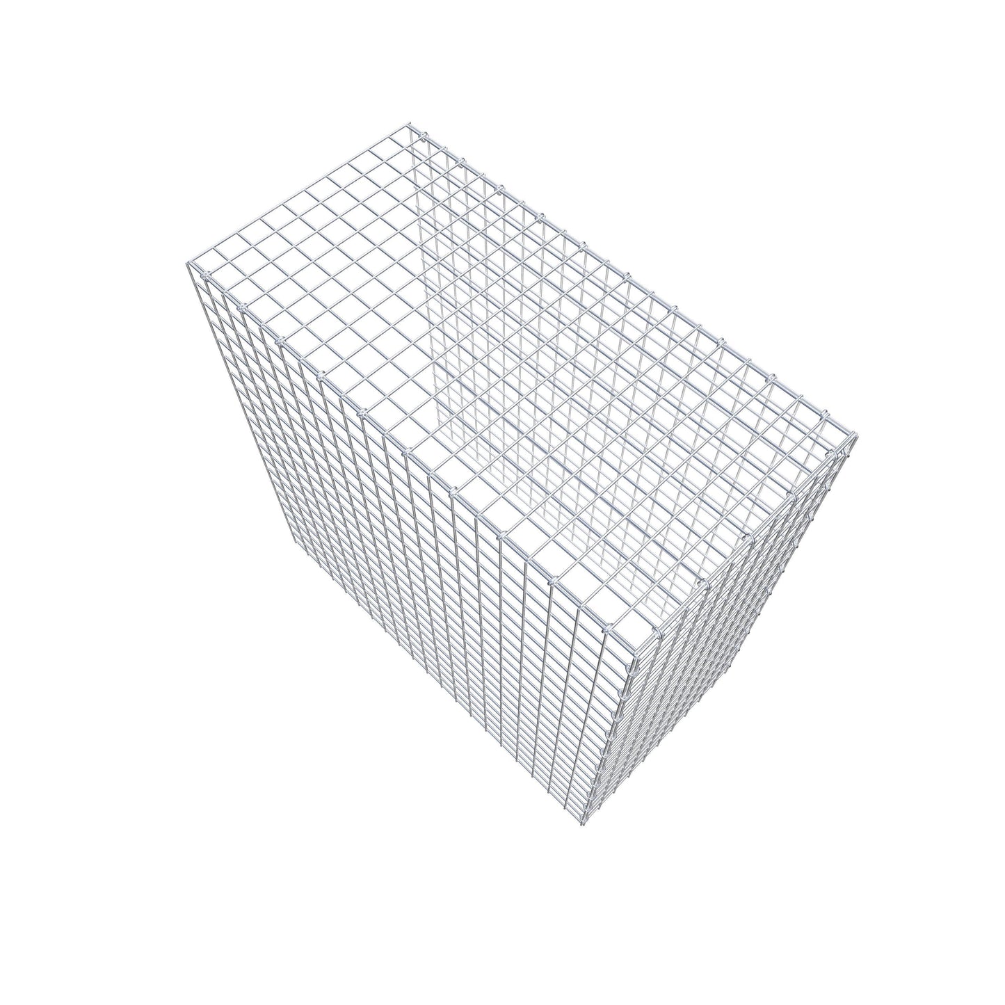 Monteret gabion type 4 100 cm x 100 cm x 50 cm (L x H x D), maskestørrelse 5 cm x 5 cm, C-ring
