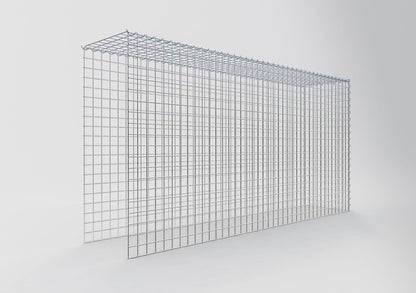 Gabion rapporté type 4 200 cm x 100 cm x 40 cm (L x H x P), mailles 5 cm x 5 cm, spirale